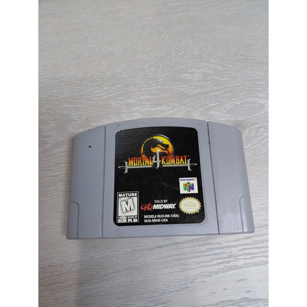 ORIGINAL AUTHENTIC Mortal Kombat 4 (Nintendo 64, 1996) N64
